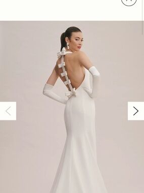Viktor & Rolf for BHLDN/Anthropologie White Bridal Halter Dress